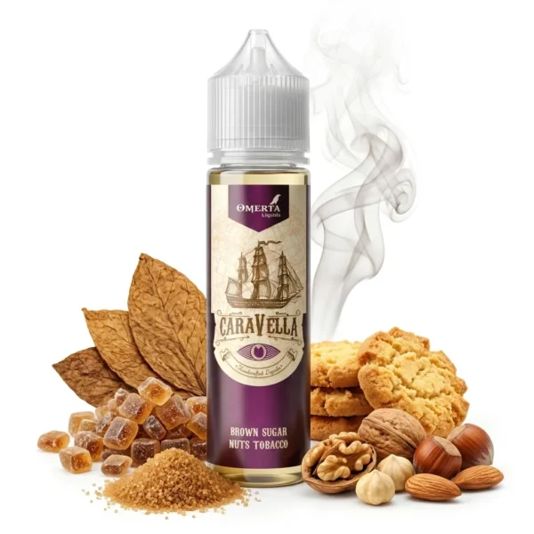 Omerta Caravella Brown Sugar Nuts Tobacco Flavor Shot 15mL/60mL