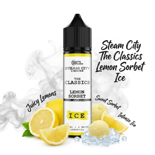 Steam City The Classics Lemon Sorbet Ice Flavor Shot 10mL/60mL