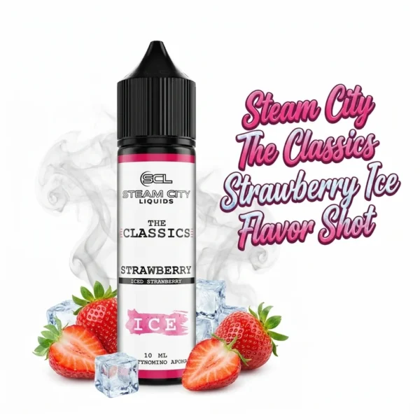 Steam City The Classics Strawberry Ice Flavor Shot 10mL/60mL