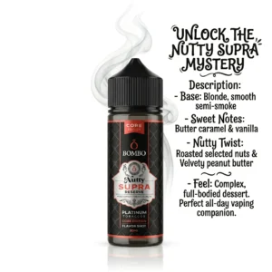Bombo Platinum Tobaccos Nutty Supra Reserve Core Edition Flavor Shot 60mL | 120mL
