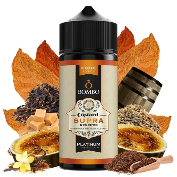 Bombo Platinum Tobaccos Custard Supra Reserve Core Edition Flavor Shot 20mL/120mL