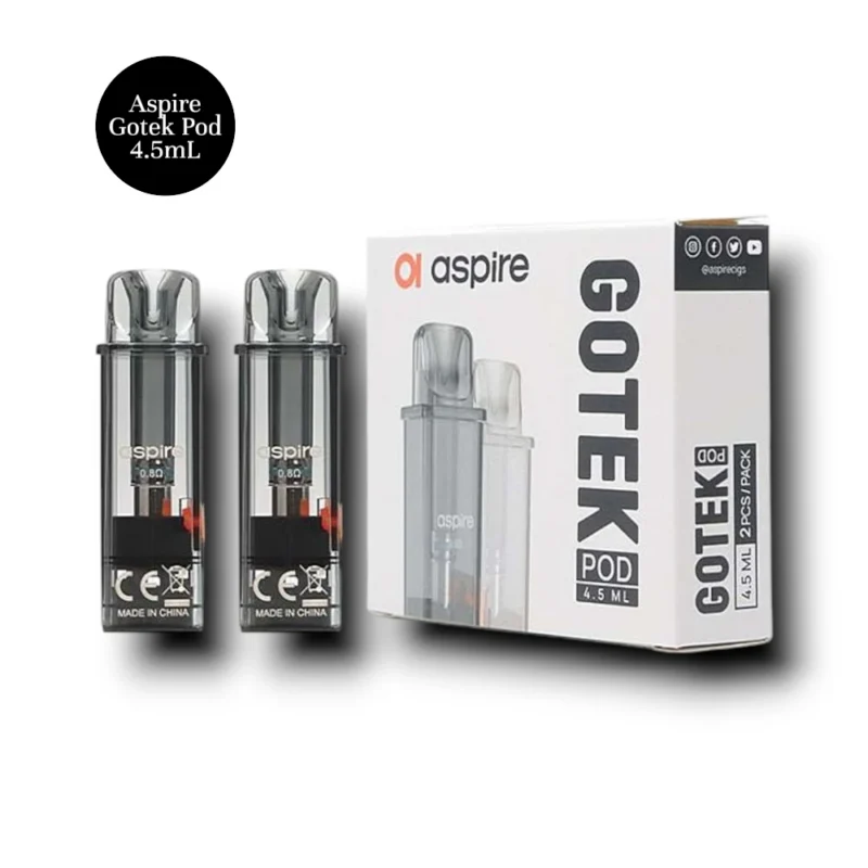 Aspire Gotek Pod 4.5mL &Alpha;&nu;&tau;&alpha;&lambda;&lambda;&alpha;&kappa;&tau;&iota;&kappa;ή &Delta;&epsilon;&xi;&alpha;&mu;&epsilon;&nu;ή | 0.6 / 0.8 Ohm (1 &Tau;&mu;&chi;)