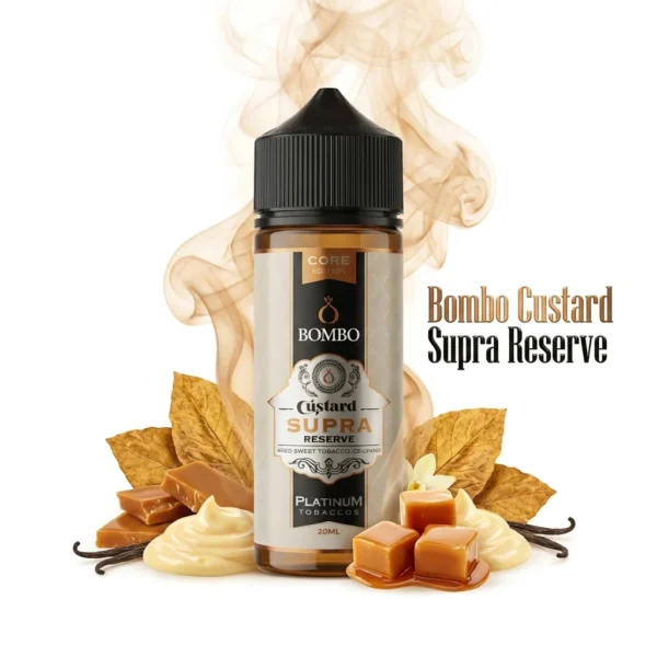 Bombo Platinum Tobaccos Custard Supra Reserve Core Edition Flavor Shot 20mL/120mL