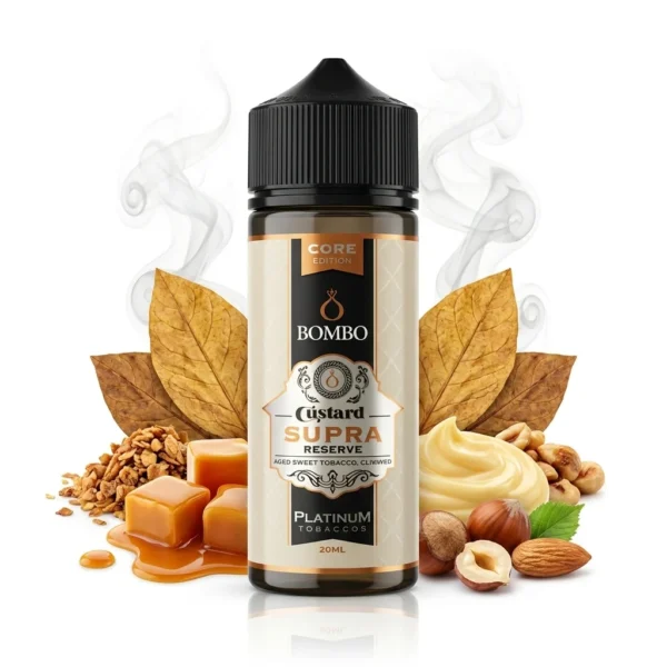 Bombo Platinum Tobaccos Custard Supra Reserve Core Edition Flavor Shot 20mL/120mL