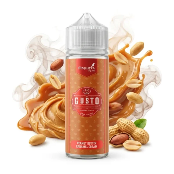 Omerta Gusto Peanut Butter Caramel Cream Flavor Shot 20mL/120mL