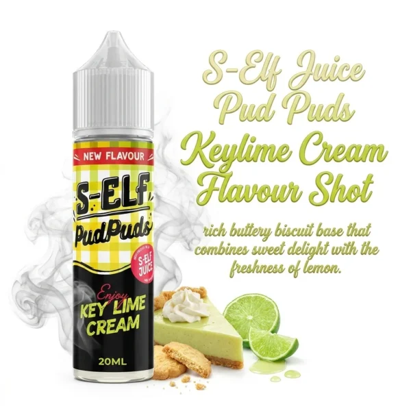 S-Elf Juice Pud Puds Keylime Cream Flavour Shot 20mL/60ml