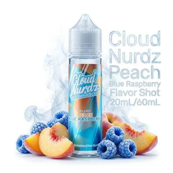 Cloud Nurdz Peach Blue Raspberry Flavor Shot 20mL/60mL