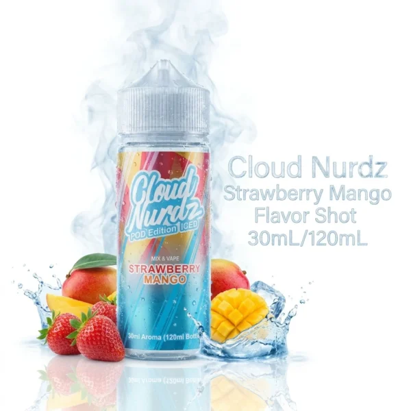 Cloud Nurdz Strawberry Mango Flavor Shot 30mL/120mL