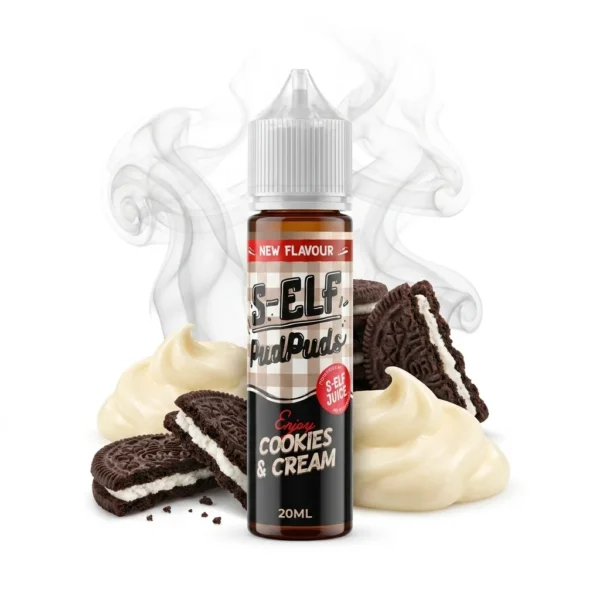 S-Elf Juice Pud Puds Cookies and Cream Flavor Shot 20mL/60mL