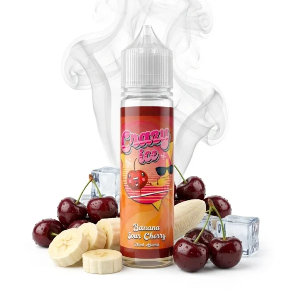 Steam City Crazy Ice Banana Sour Cherry Flavor Shot 10mL/60mL