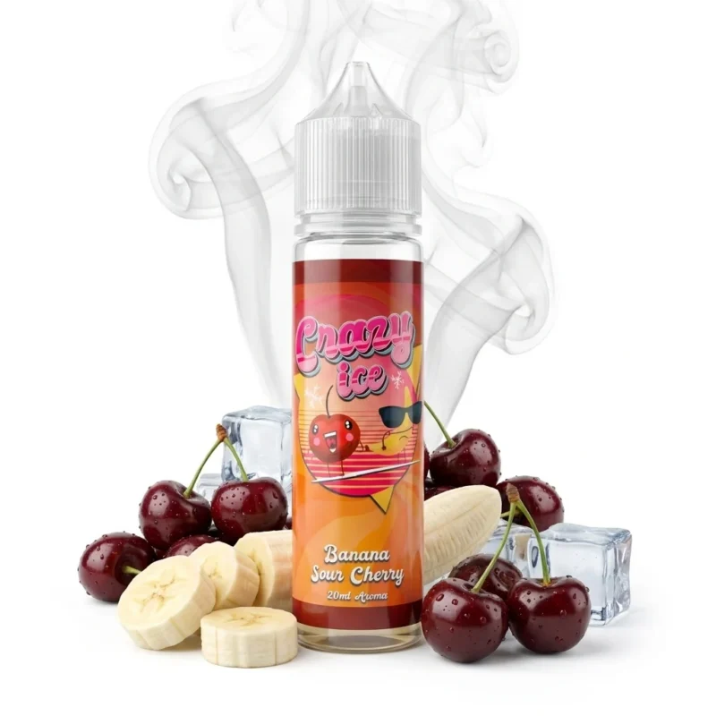Steam City Crazy Ice Banana Sour Cherry Flavor Shot 10mL/60mL