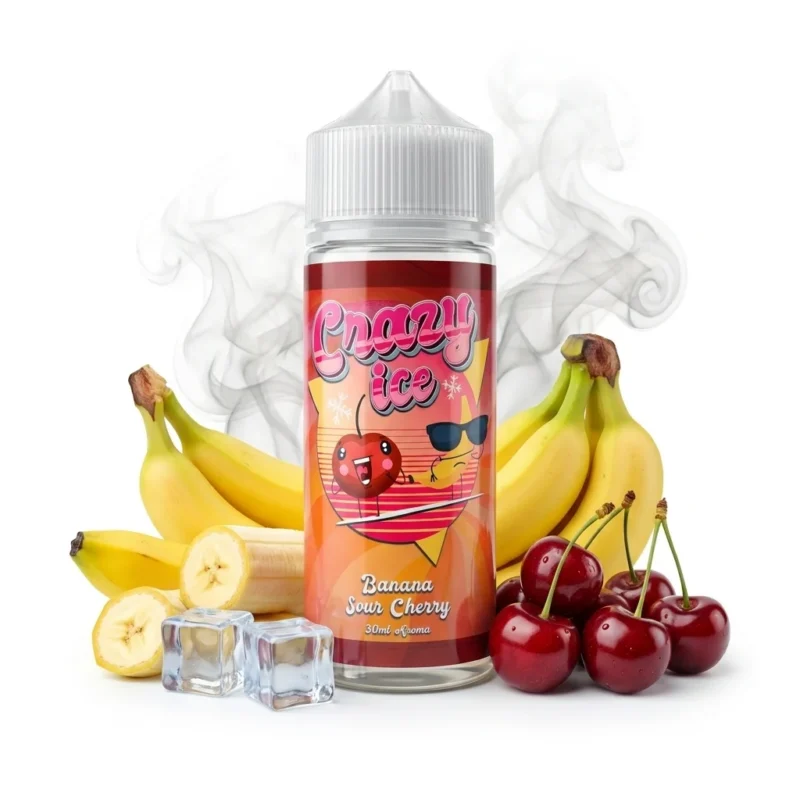 Steam City Crazy Ice Banana Sour Cherry Flavor Shot 20mL/120mL