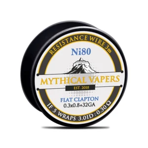 Mythical Vapers Flat Clapton 0.3x0.8+36GA Ni80 3m