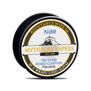 Mythical Vapers Tri-core Fused Clapton 3*26+36GA Ni80 3m