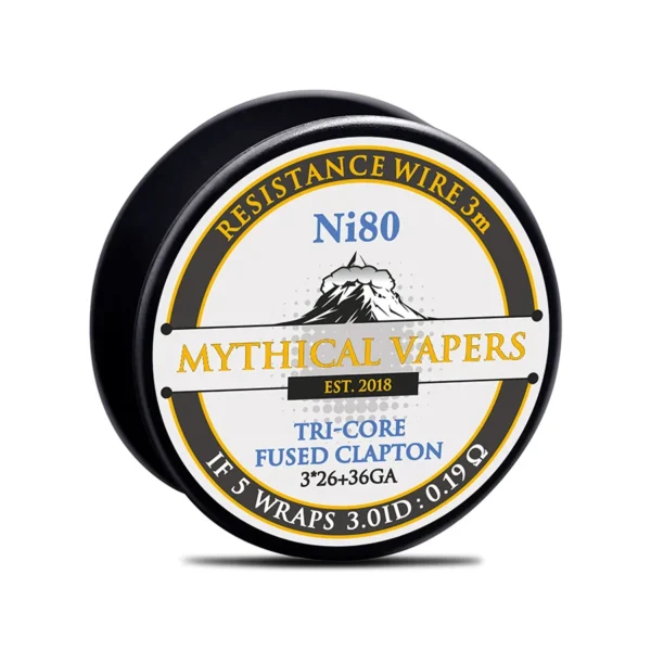Mythical Vapers Tri-core Fused Clapton 3*26+36GA Ni80 3m