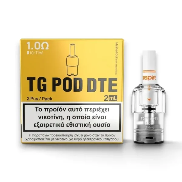 Aspire TG Pod 2ml (DTE Edition) - &Alpha;&nu;&tau;&alpha;&lambda;&lambda;&alpha;&kappa;&tau;&iota;&kappa;ή &Delta;&epsilon;&xi;&alpha;&mu;&epsilon;&nu;ή (1&Tau;&mu;&chi;)