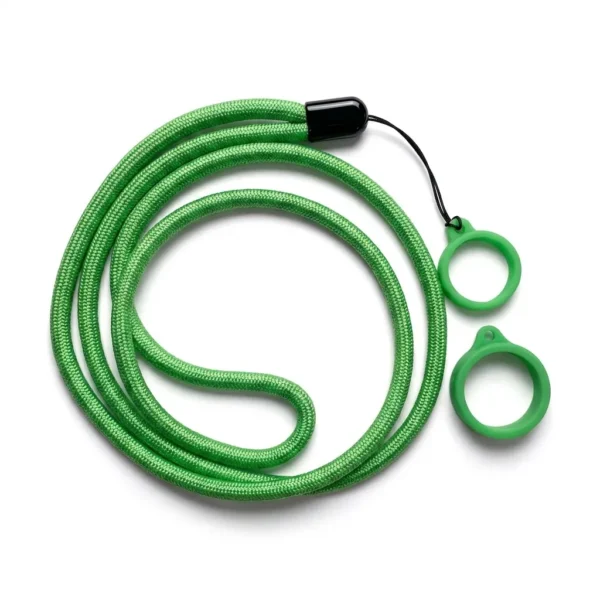 &Kappa;&omicron;&rho;&delta;ό&nu;&iota; &Lambda;&alpha;&iota;&mu;&omicron;ύ Lanyard &mu;&epsilon; Silicone Ring &ndash; Green (1 &Tau;&mu;&chi;)