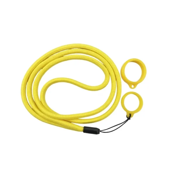 &Kappa;&omicron;&rho;&delta;ό&nu;&iota; &Lambda;&alpha;&iota;&mu;&omicron;ύ Lanyard &mu;&epsilon; Silicone Ring &ndash; Yellow (1 &Tau;&mu;&chi;)