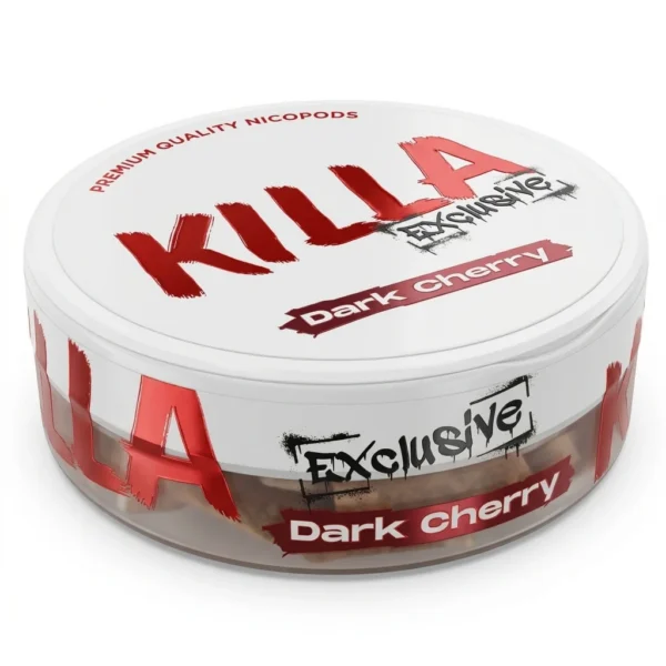 Killa Dark Cherry Extra Strong Nicotine Pouches 16mg/g (20 &Sigma;&alpha;&kappa;&omicron;&upsilon;&lambda;ά&kappa;&iota;&alpha;)