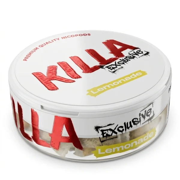 Killa Lemonade Extra Strong Nicotine Pouches 16mg/g (20 &Sigma;&alpha;&kappa;&omicron;&upsilon;&lambda;ά&kappa;&iota;&alpha;)