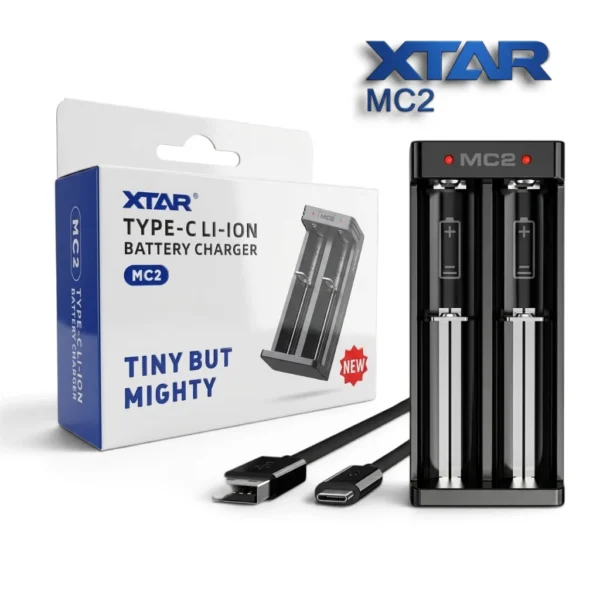 Xtar Battery Charger MC2 V2 Type C Li-Ion