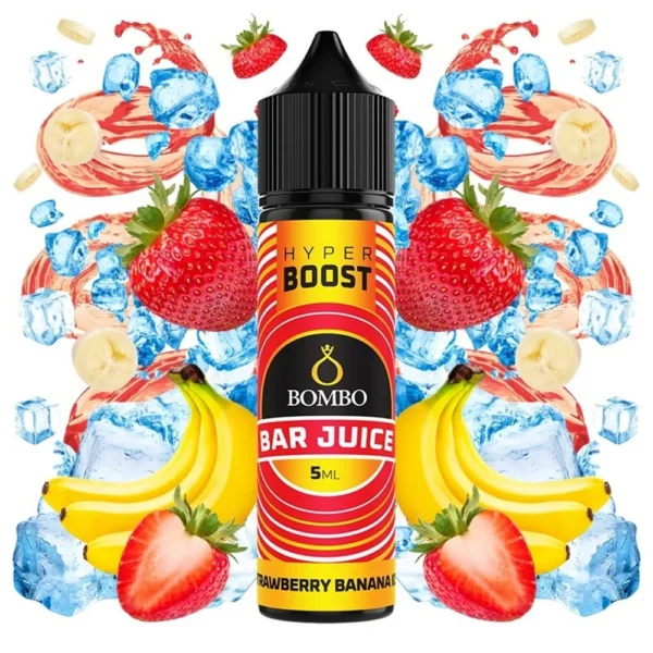 Bombo Bar Juice Hyper Boost Strawberry Banana Ice Flavor Shot 5ml/60ml
