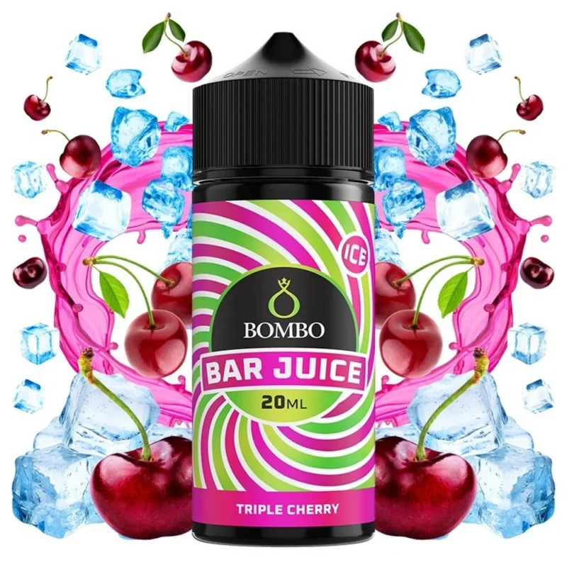 Bombo Bar Juice Hyper Boost Triple cherry Flavor Shot 20ml/120ml