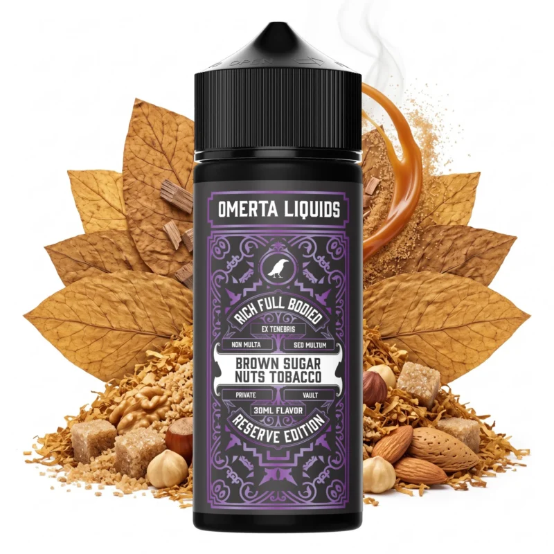Omerta Reserve Brown Sugar Nuts Tobacco Flavor Shot 30ml/120ml