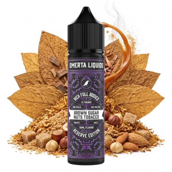 Omerta Reserve Brown Sugar Nuts Tobacco Flavor Shot 15ml/60ml