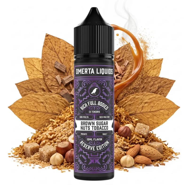Omerta Reserve Brown Sugar Nuts Tobacco Flavor Shot 15ml/60ml