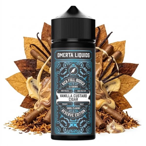 Omerta Reserve Vanilla Custard Cigar Flavor Shot 30ml/120ml