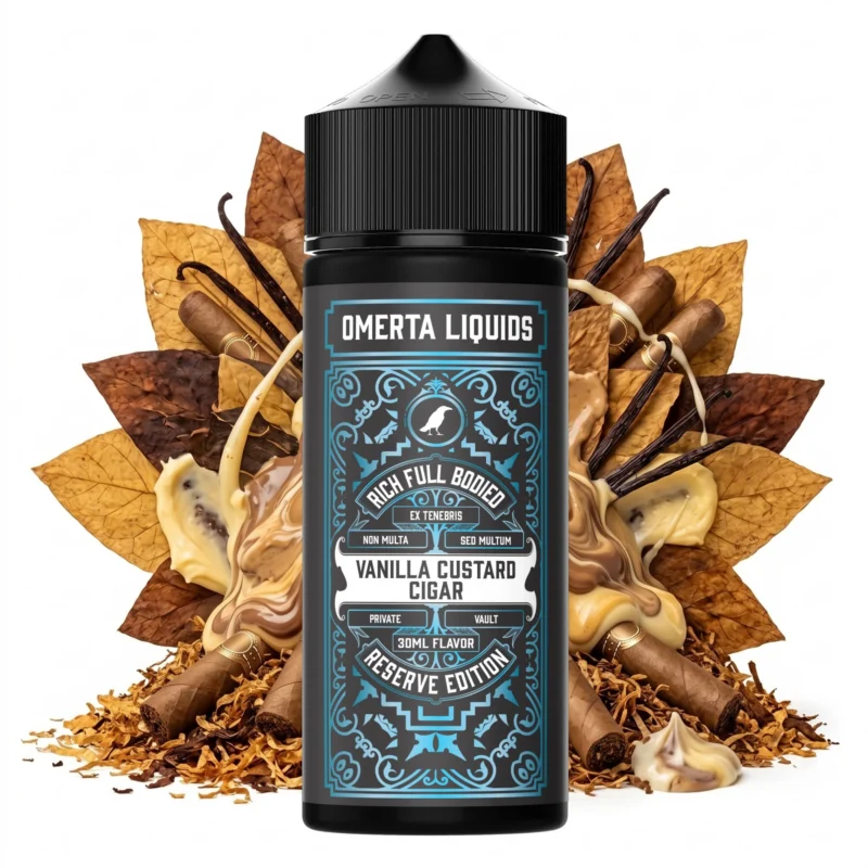 Omerta Reserve Vanilla Custard Cigar Flavor Shot 30ml/120ml