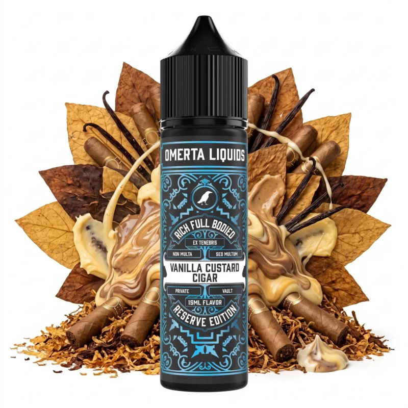 Omerta Reserve Vanilla Custard Cigar Flavor Shot 15ml/60ml